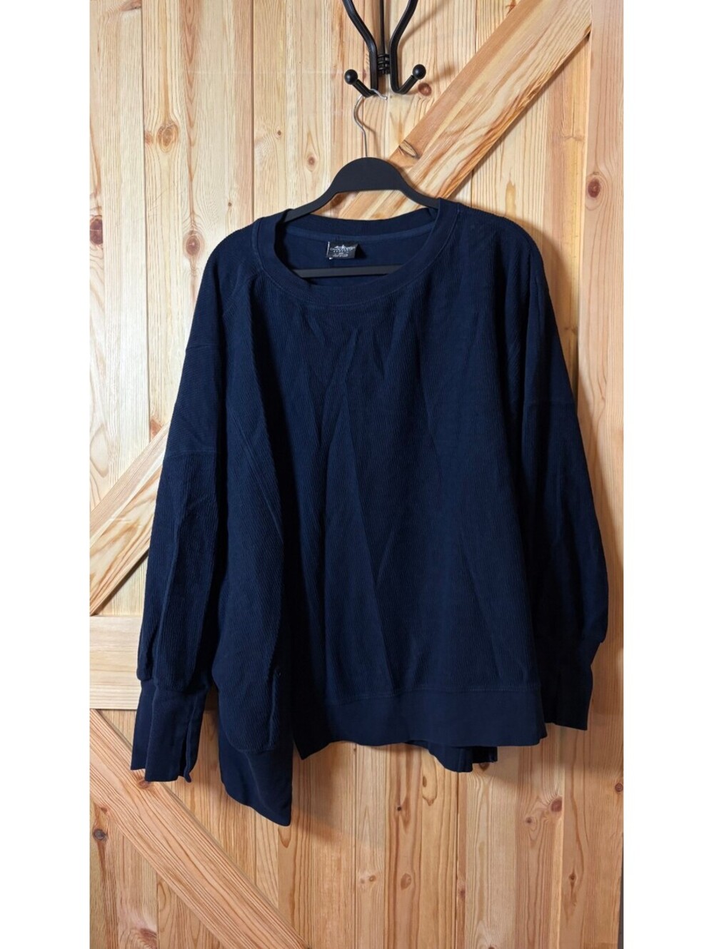 Charles River Apparel Navy Blue Cotton Pullover Sweatshirt Size 3XL